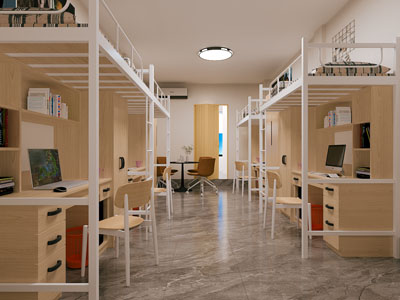 现代大学生宿舍 卧室