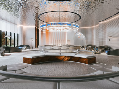 现代大堂前台接待