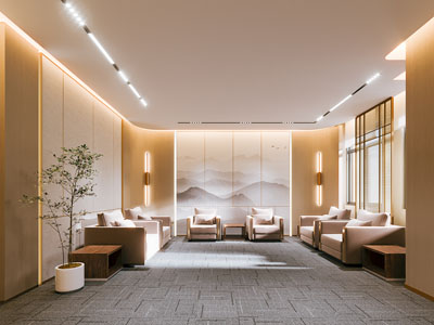 新中式贵宾室 接待厅