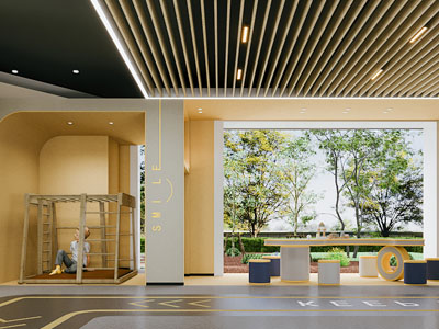 现代儿童娱乐空间 游戏室