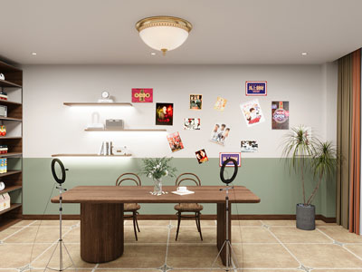 现代中古风直播间