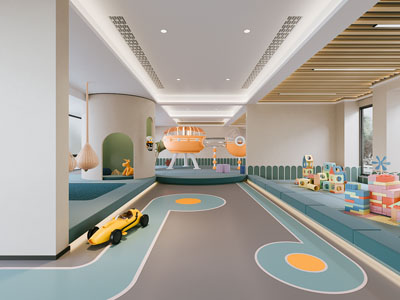 现代幼儿园娱乐空间 活动教室3d模型 现代幼儿园娱乐空间 活动教室