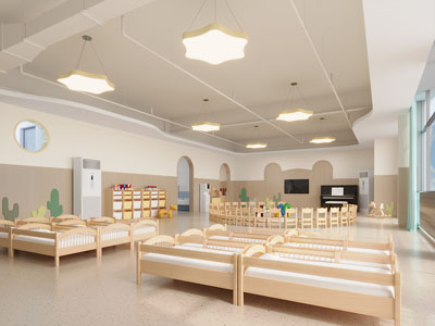 现代幼儿园多功能空间 宿舍