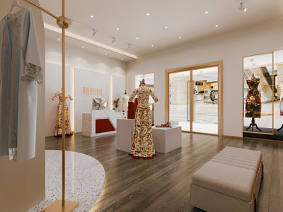 现代轻奢服装专卖店