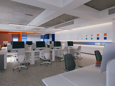 现代公共办公区