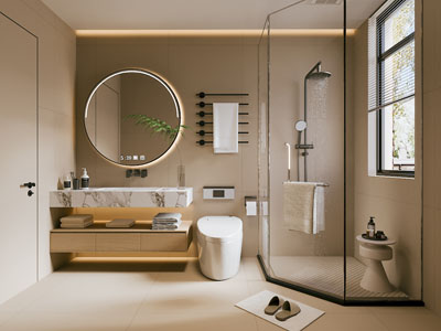 现代卫浴间 洗手间