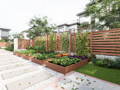 现代别墅庭院景观园艺小品