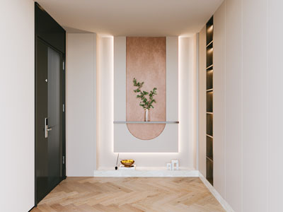 现代玄关门厅3d模型 现代玄关门厅