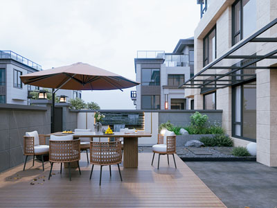 现代别墅庭院景观园艺小品