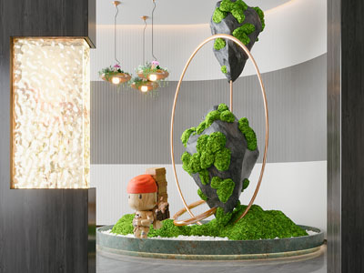 现代室内景观园艺小品