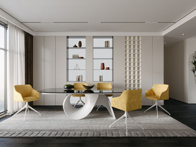 现代餐厅3d模型 现代餐厅