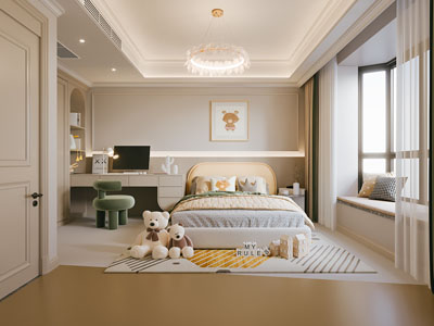 现代轻奢卧室 儿童房