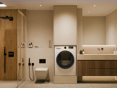 侘寂风卫浴间 洗手间