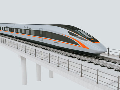 现代磁悬浮列车 火车3d模型 现代磁悬浮列车 火车