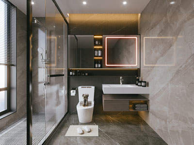 现代卫浴间 洗手间