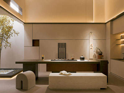 侘寂风茶室3d模型 侘寂风茶室