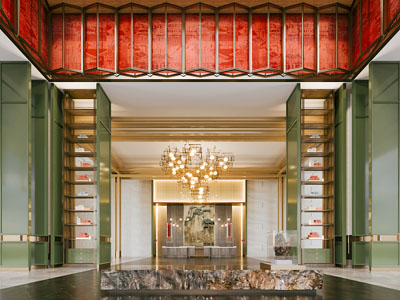 新中式大堂前台接待