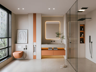 现代卫浴间 洗手间