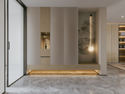 现代玄关门厅 隔断鞋柜3d模型 现代玄关门厅 隔断鞋柜