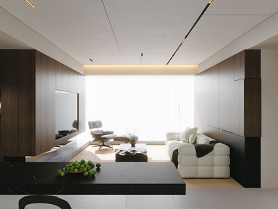 现代客厅3d模型 现代客厅