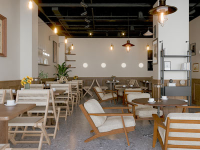 现代饭店餐馆就餐区