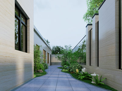 现代别墅庭院景观园艺小品