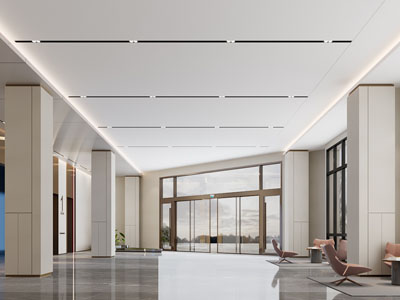 现代大堂前台接待区