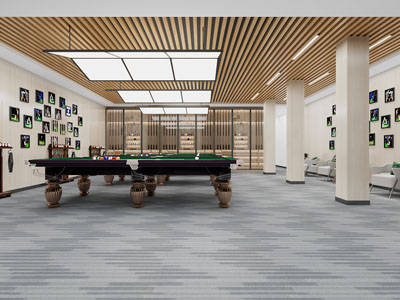 现代台球室