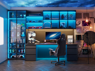 现代电竞游戏室 娱乐室