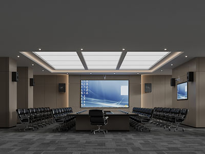 现代会议厅 报告厅3d模型 现代会议厅 报告厅