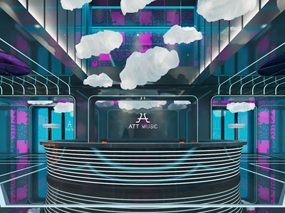 现代音乐厅大堂前台接待