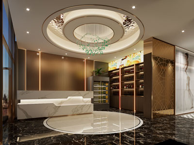 现代大堂前台接待