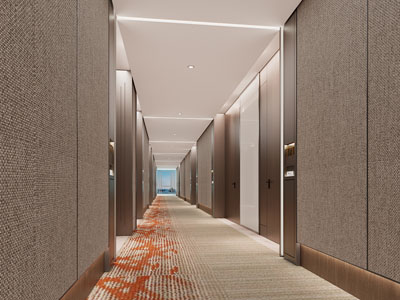 新中式酒店客房走廊过道