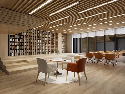 现代图书馆 阅览室 书吧3d模型 现代图书馆 阅览室 书吧