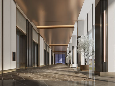 现代酒店大堂 宴会前厅