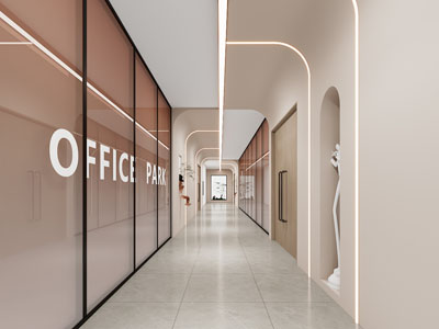 现代办公走廊过道