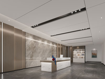 现代大堂前台接待