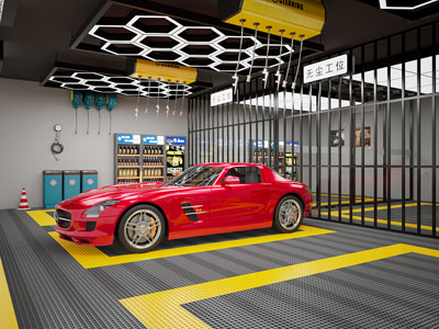 现代洗车行 汽车美容店