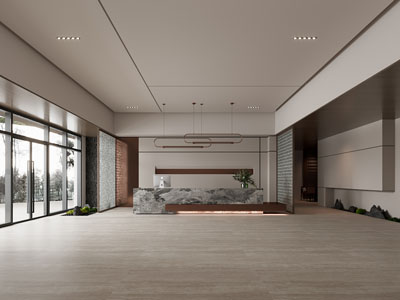 新中式大堂前台接待