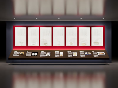 现代博物馆 文物展厅展柜3d模型 现代博物馆 文物展厅展柜