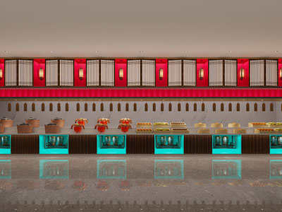 现代餐饮明档 名档区域