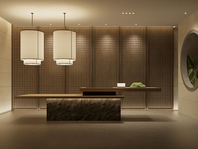 新中式餐饮前台接待