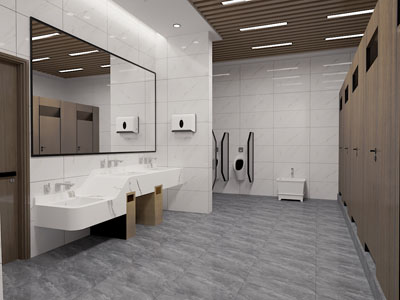 现代公共卫生间 洗手间