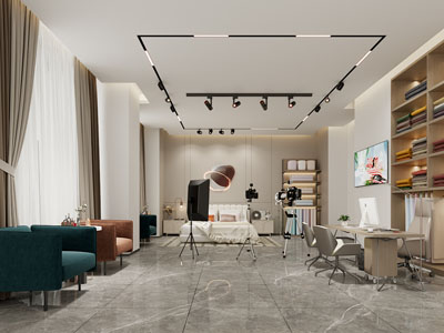 现代家居家纺直播间