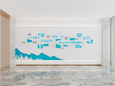 现代展厅展览文化墙