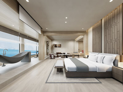 新中式酒店客房