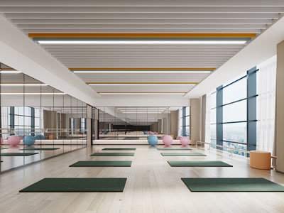 现代瑜伽馆3d模型 现代瑜伽馆