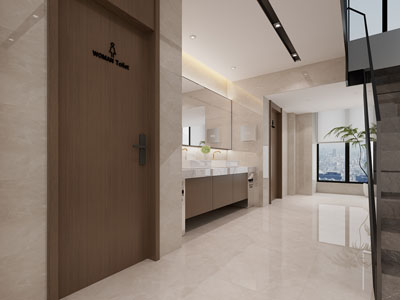 现代公共卫生间 洗手间