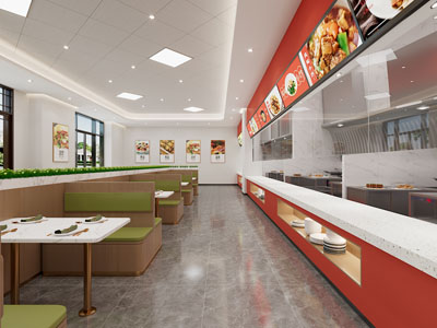 现代饭店餐馆就餐区