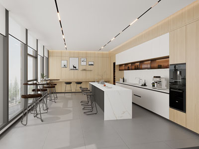 现代公司茶水间 休闲区